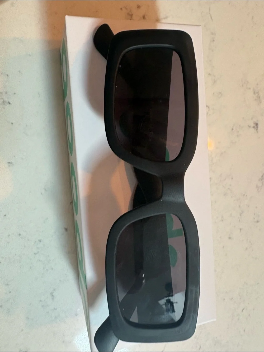 Goodr Matte Black Rectangular Sunglasses